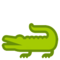 Crocodile emoji on HTC